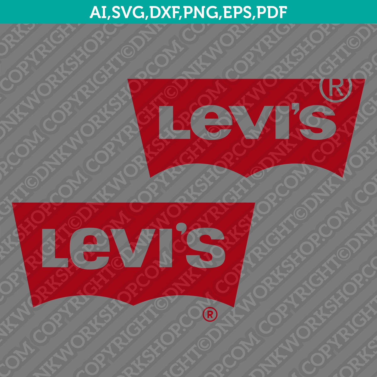 Levi's Logo SVG Vector Files for Cricut Silhouette – DNKWorkshop