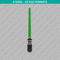 Lightsaber Star Wars Embroidery Design - 6 Sizes - INSTANT DOWNLOAD