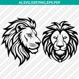 Lion Head SVG Mascot Cut File Cricut Clipart Silhouette Png