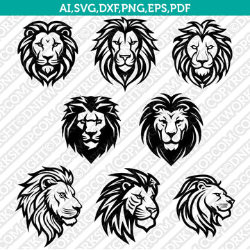 Lion Head SVG Design