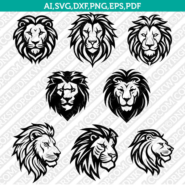 Lion Svg  SVG Files for Cricut & Silhouette