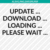 Loading Bar SVG Cut File Cricut Vector Sticker Decal Silhouette Cameo Dxf PNG Eps