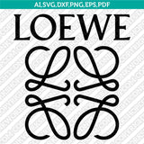 Loewe SVG | Luxury Fashion Logo Vector Cricut