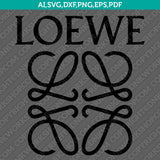 Loewe SVG | Luxury Fashion Logo Vector Cricut