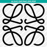 Loewe SVG | Luxury Fashion Logo Vector Cricut