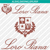 Loro Piana SVG Bundle | Luxury Fashion Logo Vector Cricut