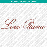 Loro Piana SVG Bundle | Luxury Fashion Logo Vector Cricut