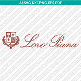 Loro Piana SVG Bundle | Luxury Fashion Logo Vector Cricut