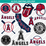 Los Angeles Angels SVG Bundle – MLB Baseball Logo Vector Cricut