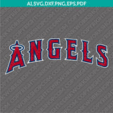 Los Angeles Angels SVG Bundle – MLB Baseball Logo Vector Cricut