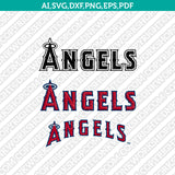 Los Angeles Angels Logo SVG | PNG Vector Cricut Silhouette