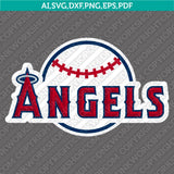 Los Angeles Angels SVG Bundle – MLB Baseball Logo Vector Cricut