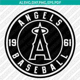 Los Angeles Angels SVG Bundle – MLB Baseball Logo Vector Cricut