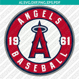 Los Angeles Angels SVG Bundle – MLB Baseball Logo Vector Cricut