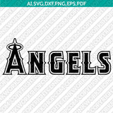 Los Angeles Angels SVG Bundle – MLB Baseball Logo Vector Cricut