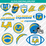 Los Angeles Chargers SVG Bundle – NFL Football Logo Vector Cricut