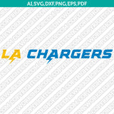 Los Angeles Chargers SVG Bundle – NFL Football Logo Vector Cricut