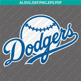 Los Angeles Dodgers SVG Bundle – MLB Baseball Logo Vector Cricut