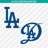 Los Angeles Dodgers Logo SVG | PNG Vector Cricut Silhouette