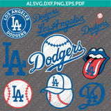 Los Angeles Dodgers SVG Bundle – MLB Baseball Logo Vector Cricut