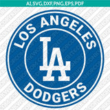 Los Angeles Dodgers SVG Bundle – MLB Baseball Logo Vector Cricut