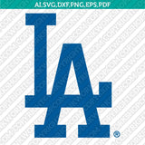 Los Angeles Dodgers SVG Bundle – MLB Baseball Logo Vector Cricut