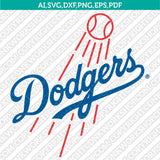 Los Angeles Dodgers SVG Bundle – MLB Baseball Logo Vector Cricut