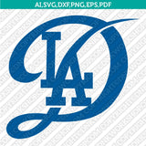 Los Angeles Dodgers SVG Bundle – MLB Baseball Logo Vector Cricut