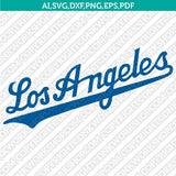 Los Angeles Dodgers SVG Bundle – MLB Baseball Logo Vector Cricut