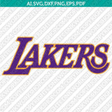 Los Angeles Lakers Logo SVG | NBA Vector Cricut & Silhouette