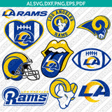 Los Angeles Rams SVG Bundle – NFL Football Logo Vector Cricut
