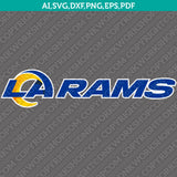 Los Angeles Rams SVG Bundle – NFL Football Logo Vector Cricut