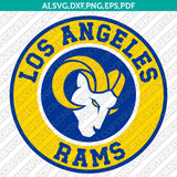 Los Angeles Rams SVG Bundle – NFL Football Logo Vector Cricut