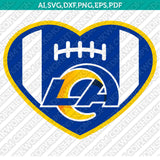 Los Angeles Rams SVG Bundle – NFL Football Logo Vector Cricut