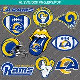 Los Angeles Rams SVG Bundle – NFL Football Logo Vector Cricut