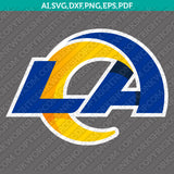 Los Angeles Rams SVG Bundle – NFL Football Logo Vector Cricut