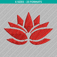 Lotus Flower Embroidery Design - 6 Sizes - INSTANT DOWNLOAD