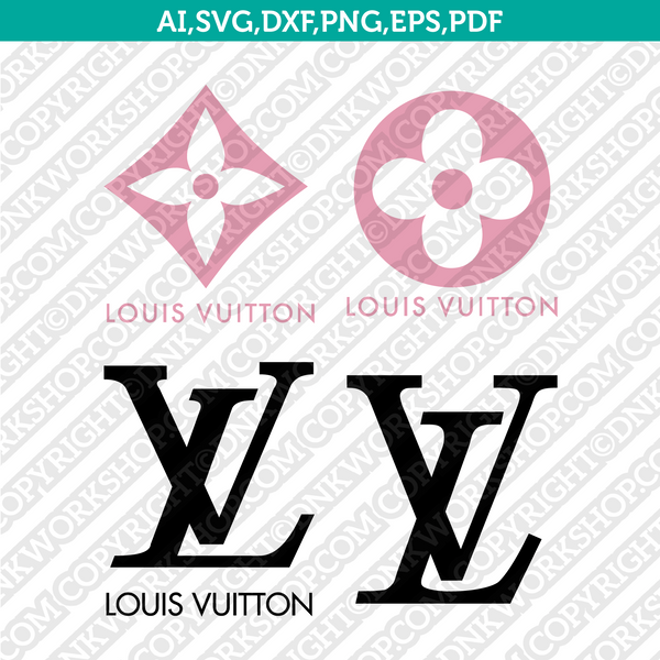 Louis Vuitton Logo SVG Cut File Cricut Clipart Dxf Eps Png Silhouette Cameo