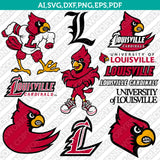 Louisville Cardinals SVG Bundle – NCAA College Logo Vector Files for Cricut