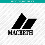 Macbeth Logo SVG Silhouette Cameo Cricut Cut File Vector Png Eps Dxf