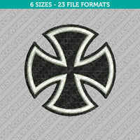 Maltese Cross Embroidery Design - 6 Sizes - INSTANT DOWNLOAD