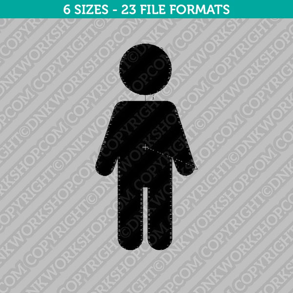 Man Symbol Embroidery Design - 6 Sizes - INSTANT DOWNLOAD