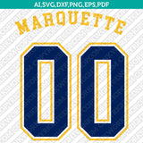 Marquette Golden Eagles SVG Bundle | NCAA College Vector Cricut