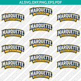 Marquette Golden Eagles SVG Bundle | NCAA College Vector Cricut