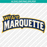 Marquette Golden Eagles SVG Bundle | NCAA College Vector Cricut