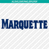 Marquette Golden Eagles SVG Bundle | NCAA College Vector Cricut