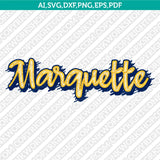 Marquette Golden Eagles SVG Bundle | NCAA College Vector Cricut