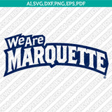 Marquette Golden Eagles SVG Bundle | NCAA College Vector Cricut