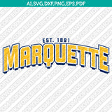 Marquette Golden Eagles SVG Bundle | NCAA College Vector Cricut