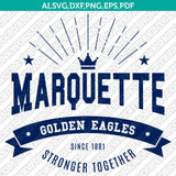 Marquette Golden Eagles SVG Bundle | NCAA College Vector Cricut